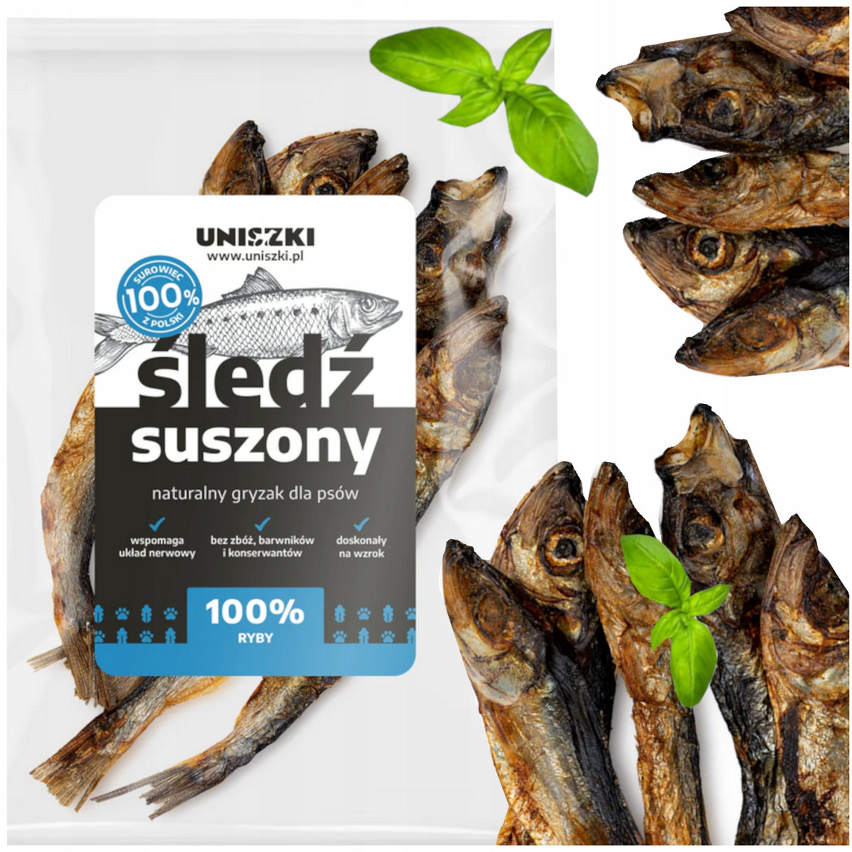 DELICACY HERRING FISH DRIED FOR DOG CAT NATURAL FLAVOR 50G