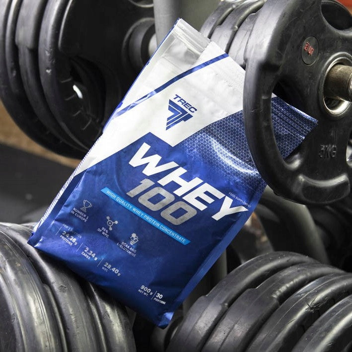 DELICIOUS PROTEIN WPC Trec Whey 100 700g PROTEINS FOR MASS MUSCLES FOR TRAINING Manufacturer code wpc bialko serwatkowe bialko wpc w proszku