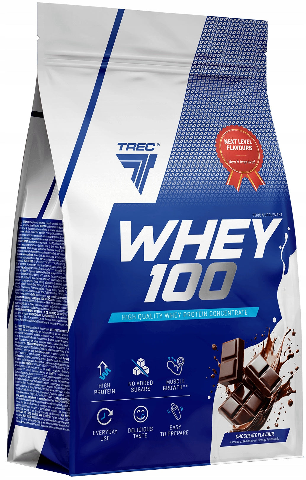 DELICIOUS PROTEIN WPC Trec Whey 100 700g PROTEINS FOR MASS MUSCLES FOR TRAINING