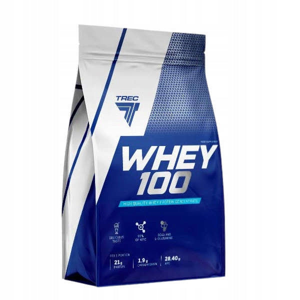 DELICIOUS PROTEIN WPC Trec Whey 100 900g PROTEINS FOR TRAINING VANILLA FLAVOR Expiration date at least six months from the date of purchase