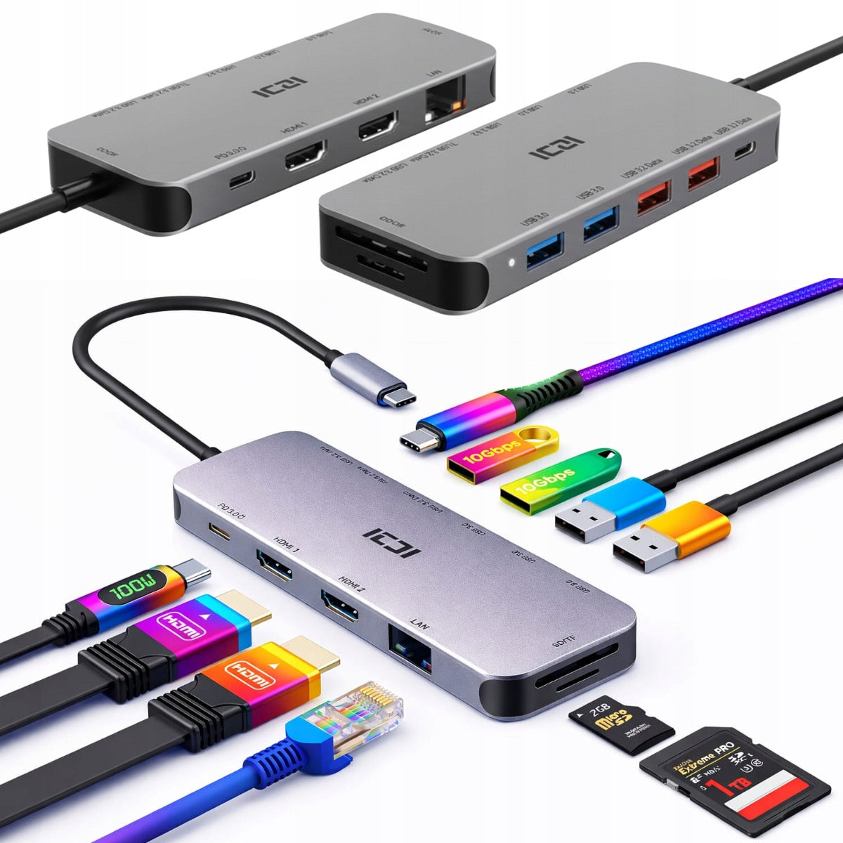 DELL LAPTOP DOCKING BASE STATION WITH CHARGING FUNCTION CHARGES USB-C