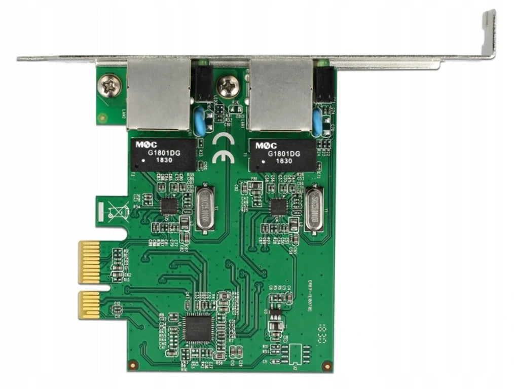 DELOCK PCI Express Karte 2 x Gigabit LAN Interface PCI-E