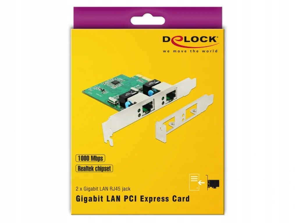 DELOCK PCI Express Karte 2 x Gigabit LAN Manufacturer code CS2853