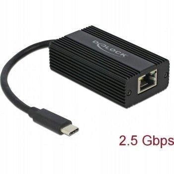 DELOCK USB 3.1 Type-C Adapter Stecker zu 2,5 Gbit LAN