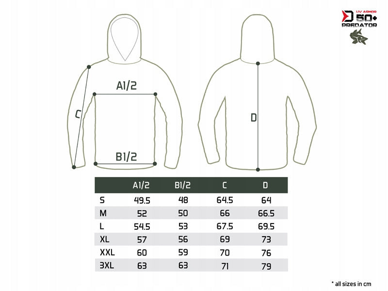 DELPHIN UV ARMOR 50+ PREDATOR L +10 HOODIE FOR STYLE! Color white