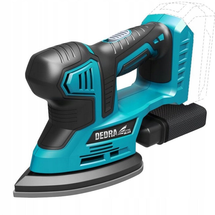 DELTA GRINDER AKU. 125MM 18V 140*140*93MM SAS DED7063 DEDRA