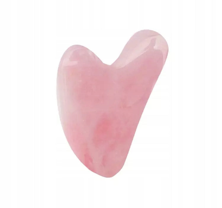 DENI CARTE GUA SHA MASSAGE PLATE PINK QUARTZ
