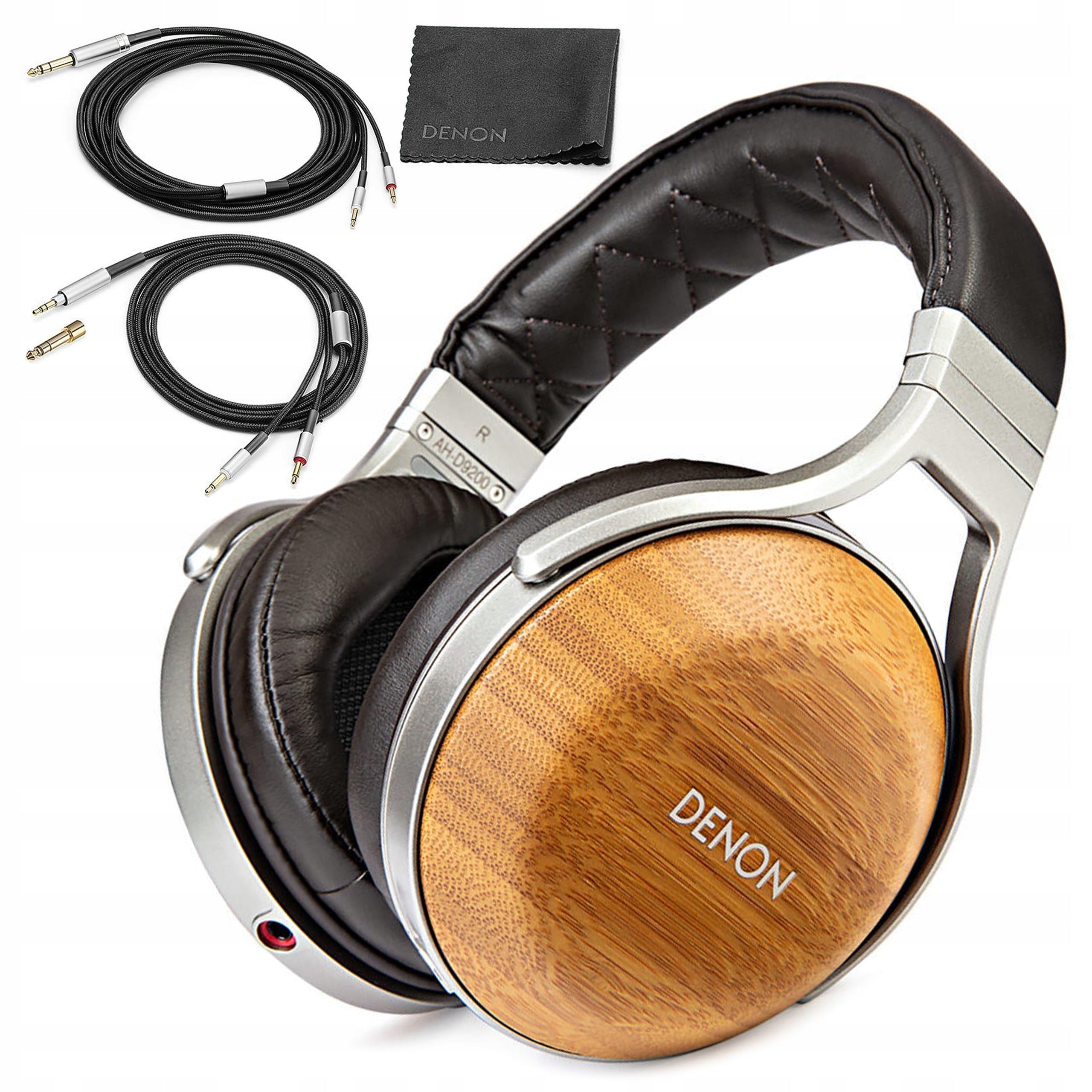 DENON AH-D9200 REFERENCE OVER-EAR HEADPHONES CLOSED WOOD BAMBOO HIRES
