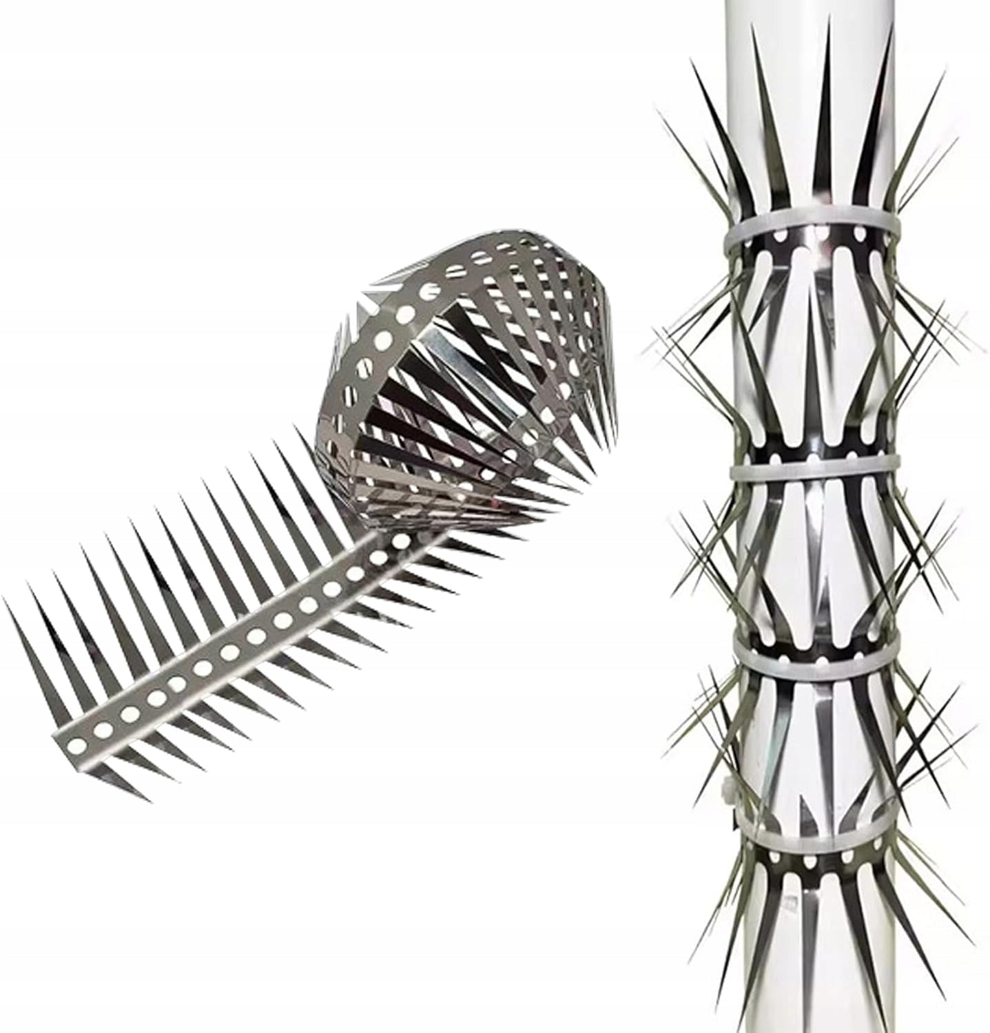 DENSE SPIKES FOR MARTENS BIRDS PESTS MARTENS REPELLENT FOR GUTTERS PIPES 5m SET Use Against cats martens birds wild animals other