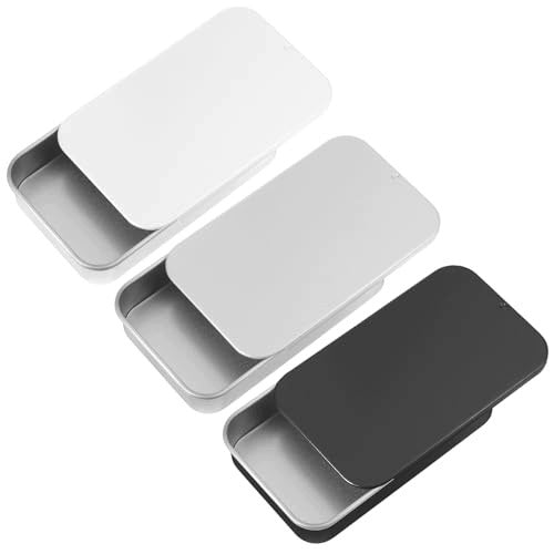 DENTAL FLOSS CONTAINER METAL TRAVEL SET OF 3 METAL Color multicolor