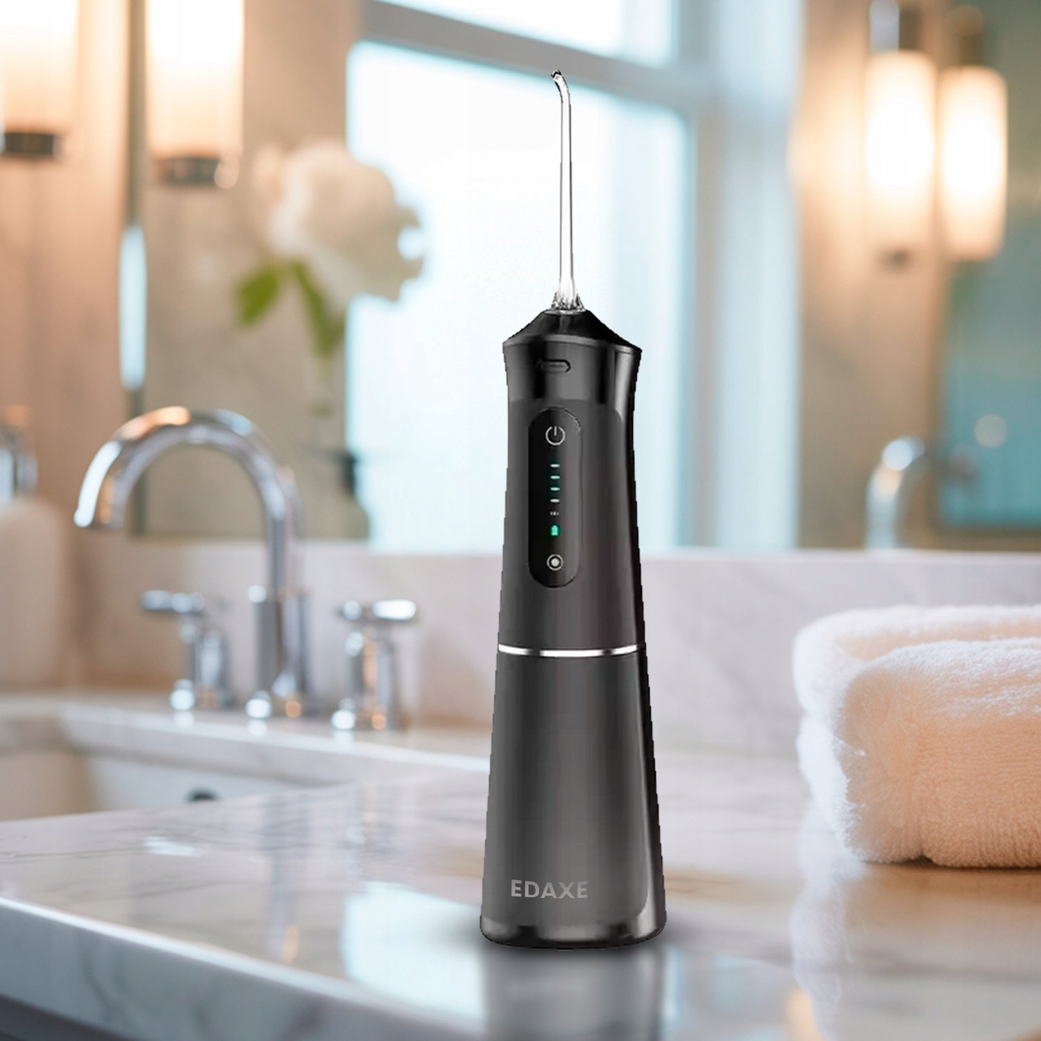 DENTAL IRRIGATOR WIRELESS HydroCare 5 Modes 4 Nozzles Manufacturer code IRYGATOR DO ZĘBÓW HYDROCARE PRO BEZPRZEWODOWY