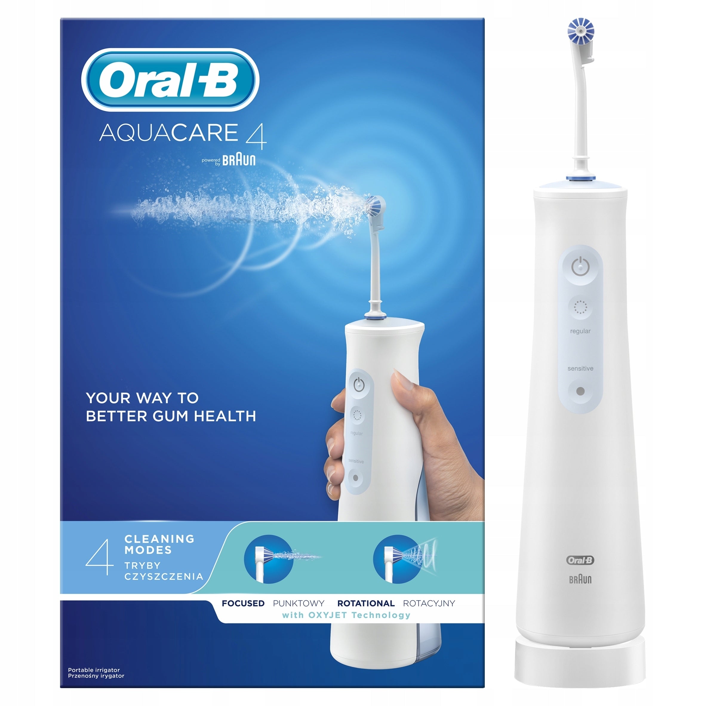 DENTAL IRRIGATOR WIRELESS ORAL-B AQUACARE 4 WHITE