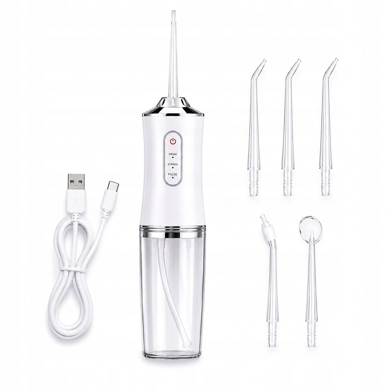 DENTAL IRRIGATOR WIRELESS WHITE 4 TIPS 3 MODES STRONG Manufacturer code Stormo555