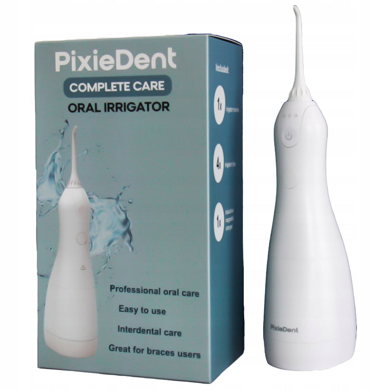 DENTAL IRRIGATOR Wireless DENTAL Water PixieDent + 4 NOZZLES Brand PixieDent