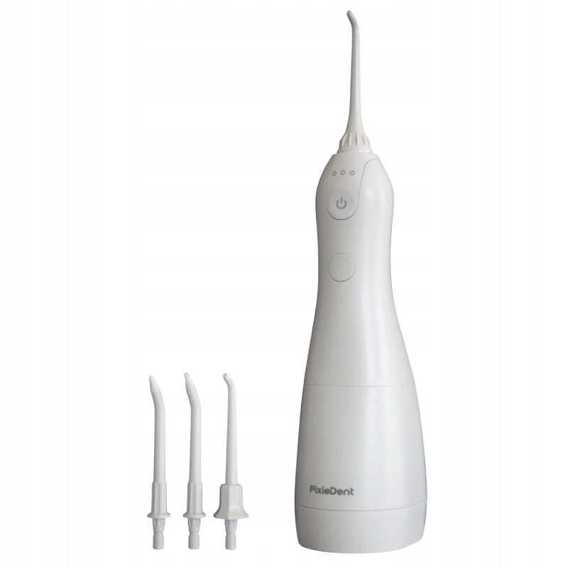 DENTAL IRRIGATOR Wireless DENTAL Water PixieDent + 4 NOZZLES Color white