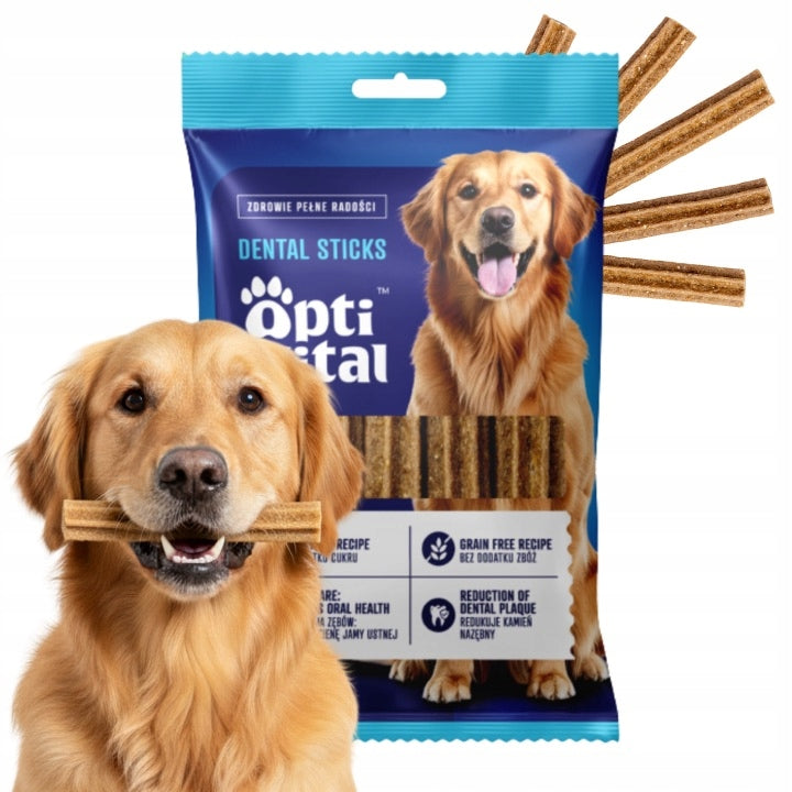 DENTAL STICK DOG DENTAL TREAT GRAIN-FREE OPTIVITAL 180G