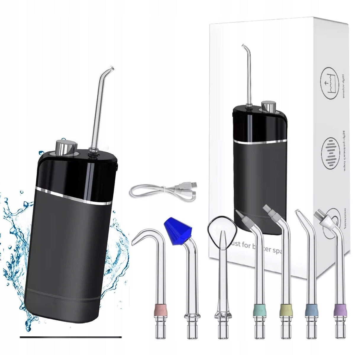 DENTAL TOOTH IRRIGATOR WIRELESS 7 NOZZLES Packaging status original