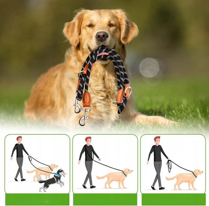 DENTEDELEAO Adjustable Dog Leash 2m Nylon Training Retractable EAN (GTIN) 5908456427448