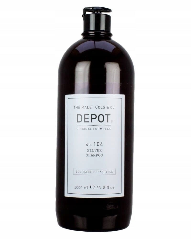 Shampoo zur Neutralisierung von Gelbtönen Depot 100 Hair Cleansing Nr. 104, 1000 ml 