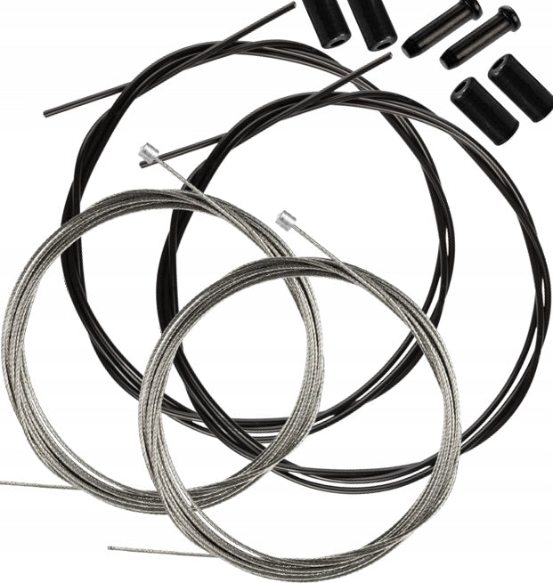 DERAILLEUR CABLE SET 2 PCS + ARMOR + TIPS
