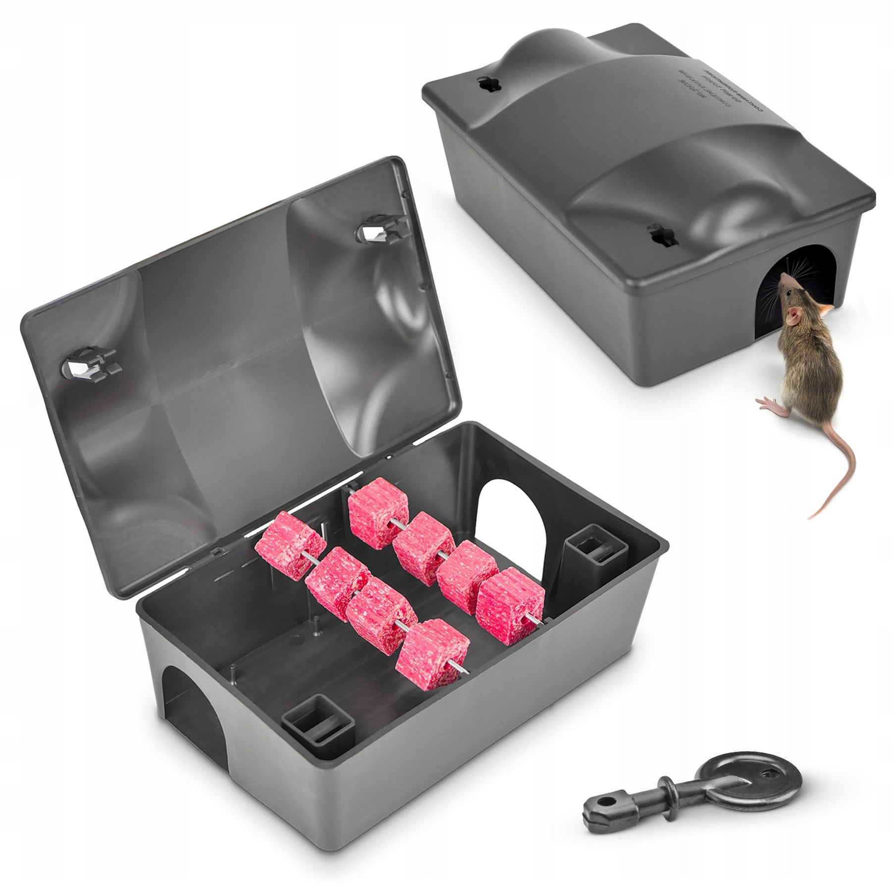 DERATIZATION STATION FOR MICE AND RATS POISON FEEDER MULTI BAIT BOX