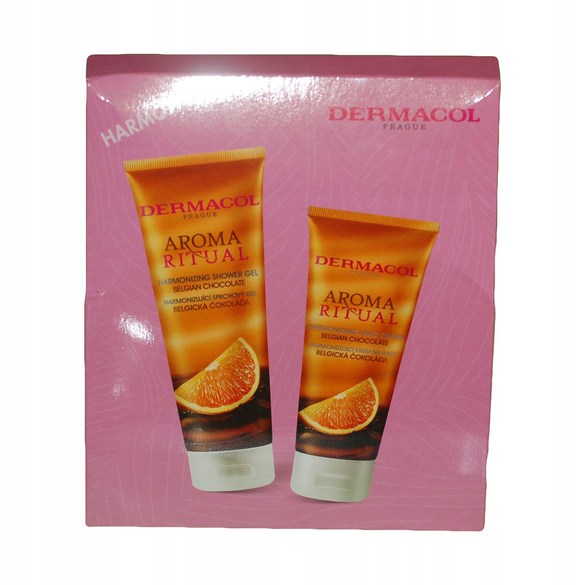 Kosmetikset für Damen Dermacol Körperpflege-Geschenkset Belgische Schokolade: Harmonisierendes Duschgel mit belgischer Schokolade 250 ml + harmonisierende Handcreme mit belgischer Schokolade 100 ml 