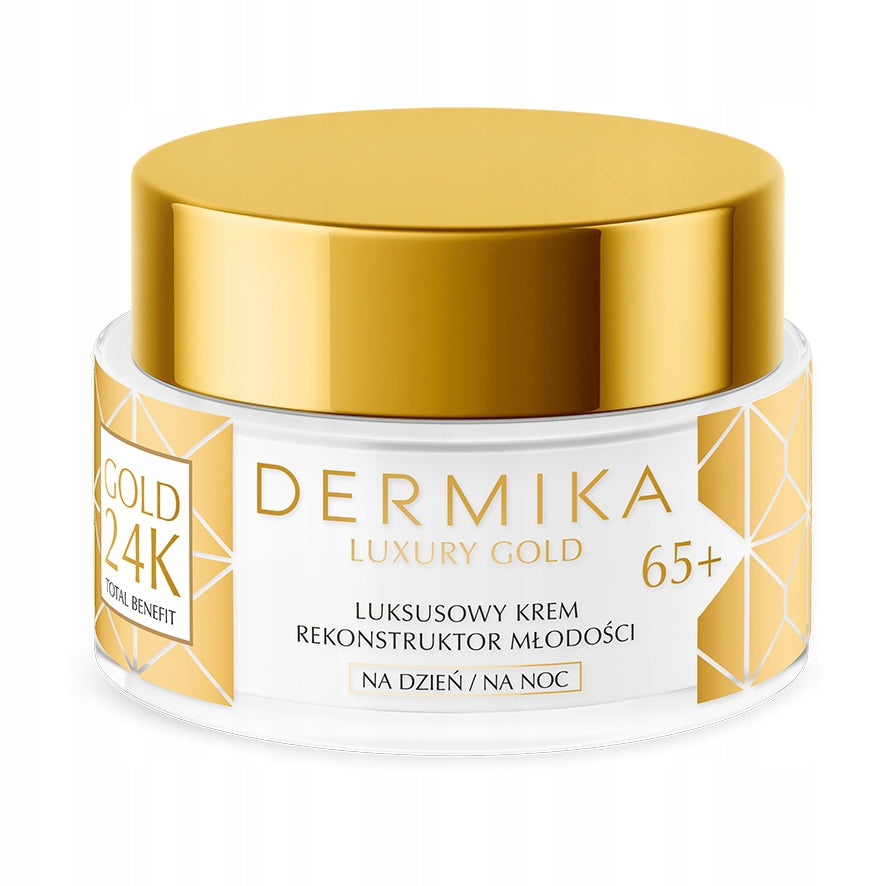 Gesichtscreme Dermika Gold 24K Total Benefit 65+, 50ml 
