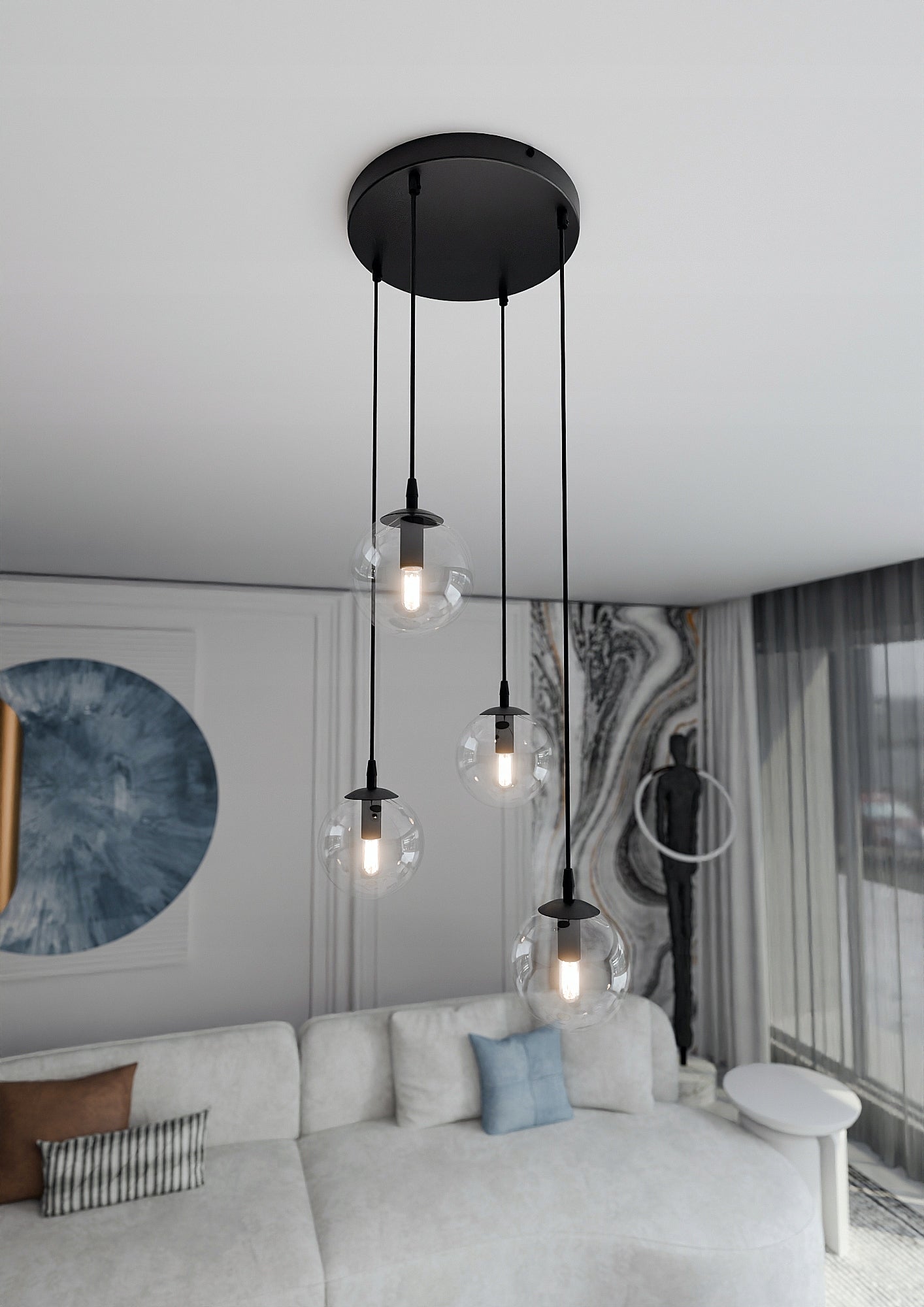 Emibig šviestuvas Cosmo 4 Bl Transparent Premium