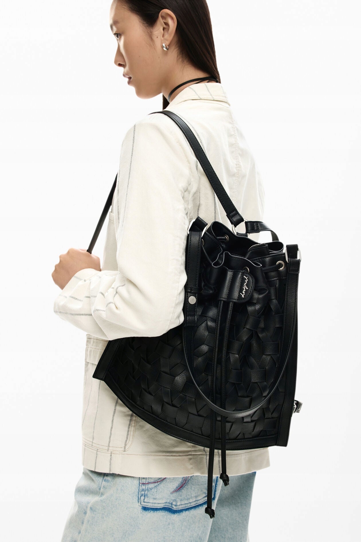 DESIGUAL Backpack Bag ARGON BLACK HARLAN 26SAKP13