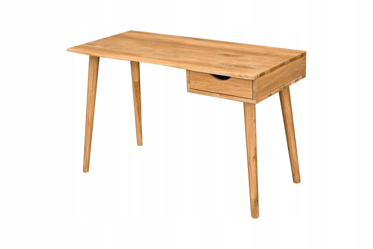 DESK 120 cm Wooden Oak Scandinavian PADUA Brand Meble Kolonialne 24
