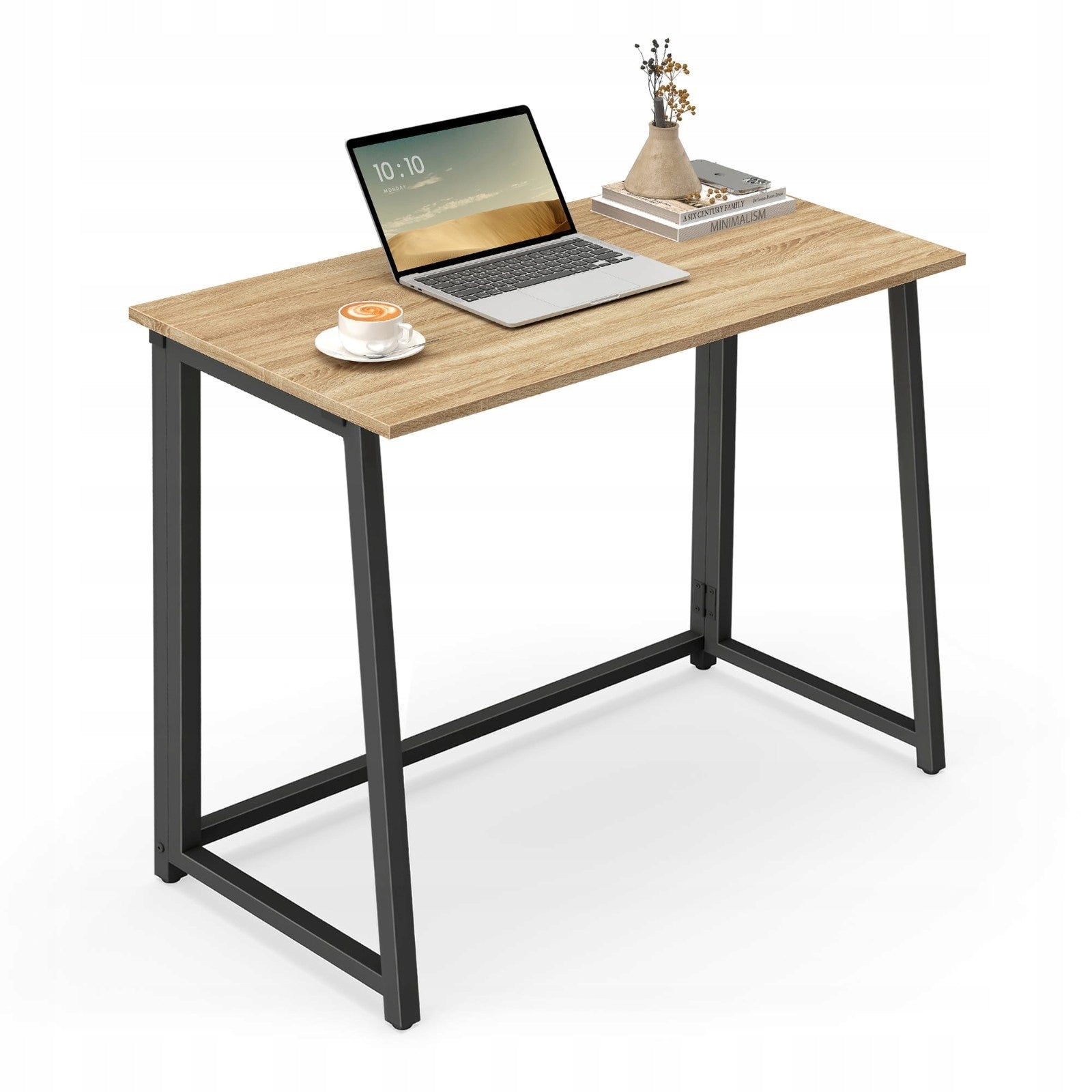 DESK 80 X 40 CM FOLDING COMPUTER SCHOOL SONOMA OAK , BLACK Manufacturer code BIUR.MAX.SONOMA.CZAR