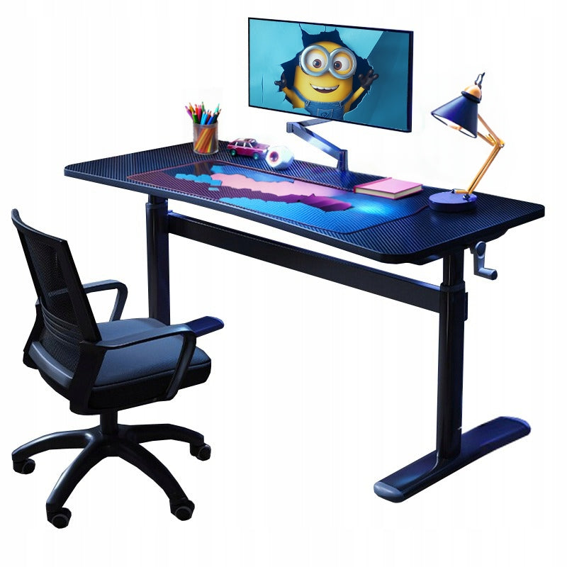 DESK ADJUSTABLE CHILDREN'S COMPUTER GAMING LOFT TABLE BLACK