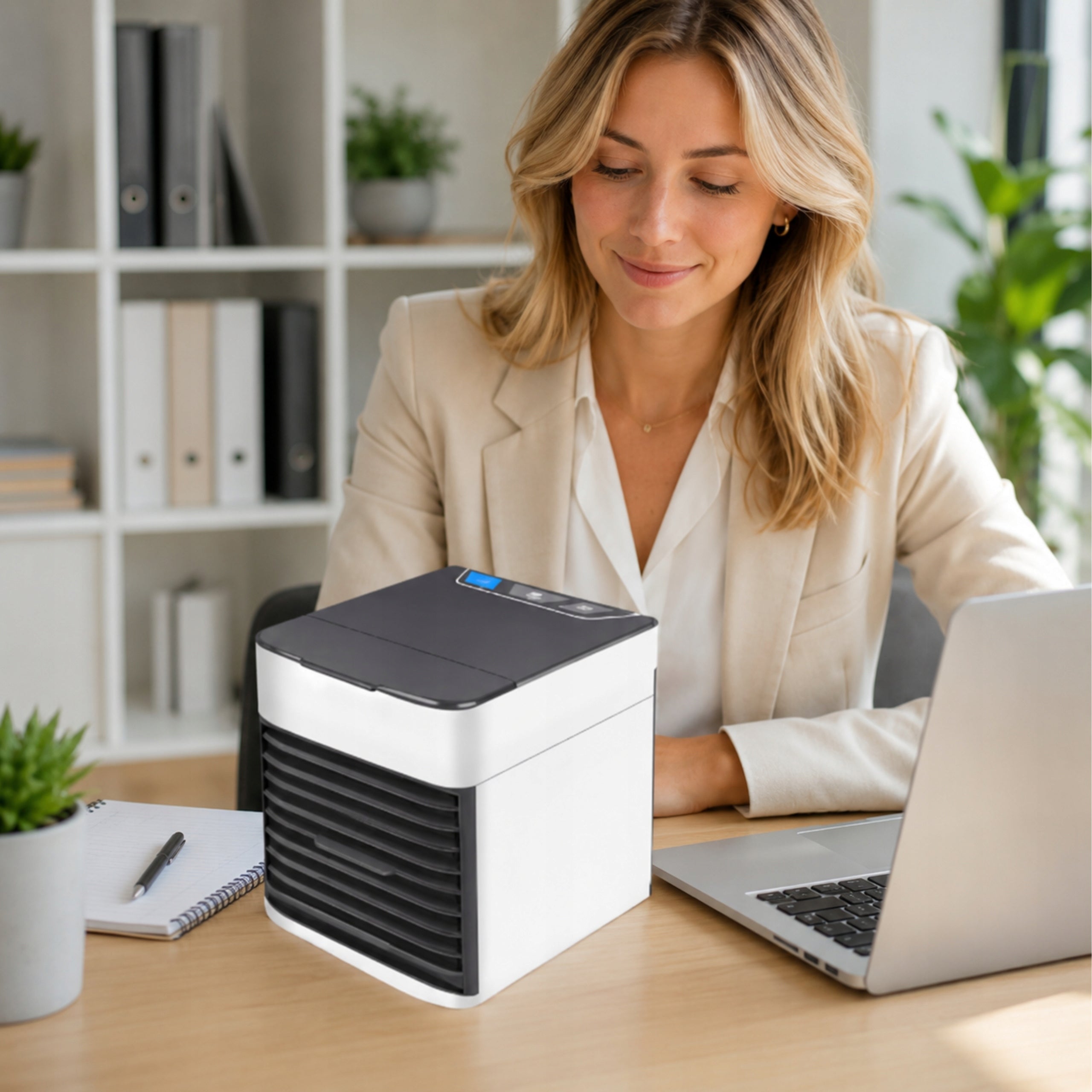 DESK AIR CONDITIONER WATER FAN ICE 3IN1 USB LED FAN+BAGS Control mechanical