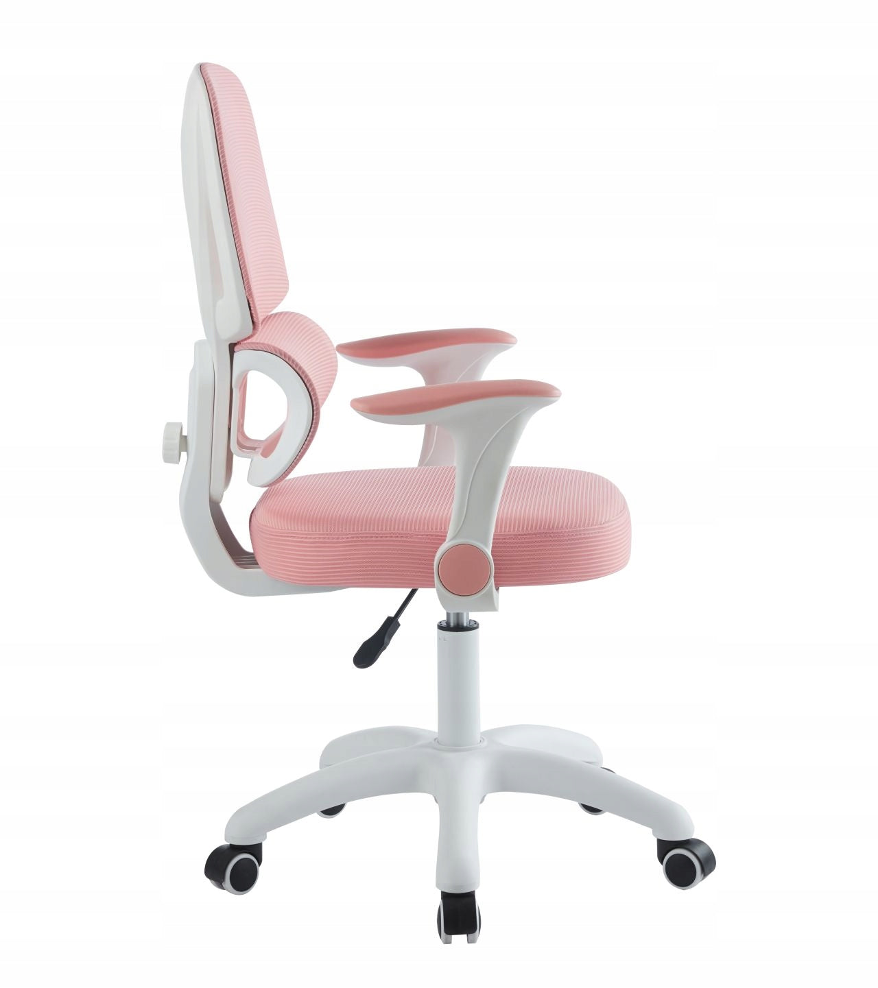 DESK CHAIR PINK SWIVEL FOR CHILDREN ARMCHAIR PINK WHITE Brand Furnitex