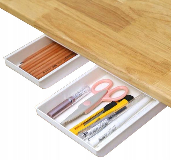 DESK DRAWER STASH FOR SMALL ITEMS SELF-ADHESIVE LARGE 22x15x3