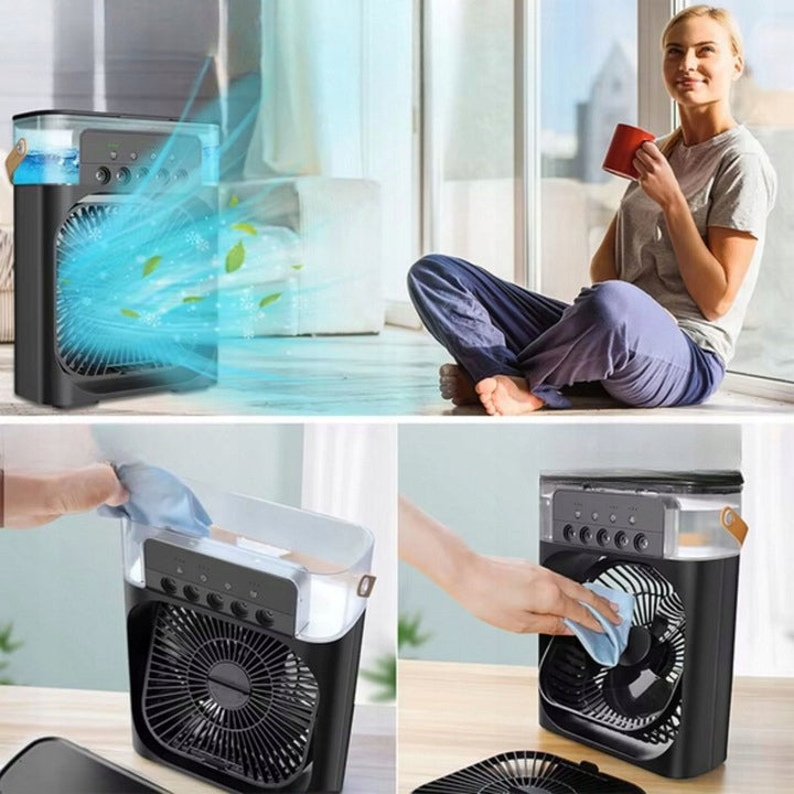DESK FAN COLUMN FAN ROOM AIR CONDITIONER MIST WATER Power 8 W