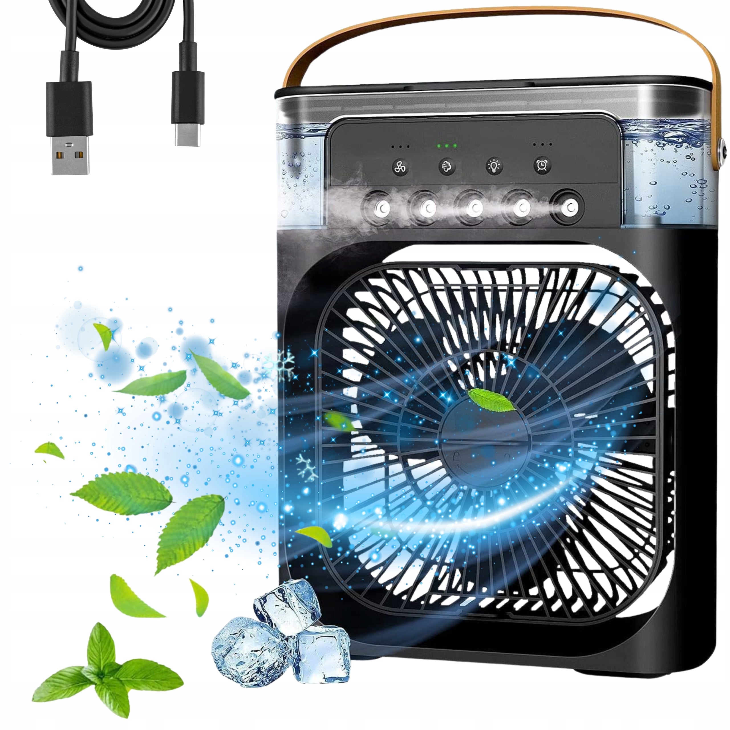 DESK FAN COLUMN FAN ROOM AIR CONDITIONER MIST WATER