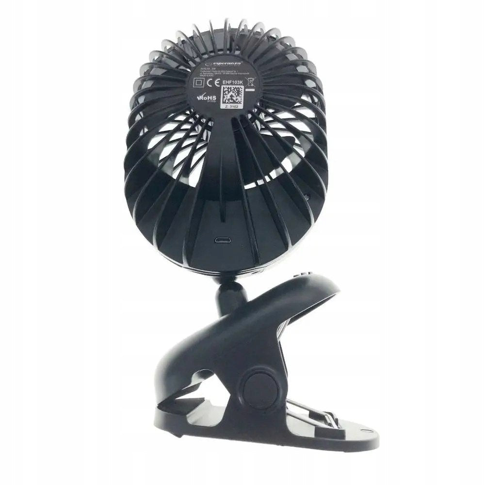 DESK FAN COMPACT MINI SMALL PORTABLE FOR CLIP USB POWER SUPPLY Manufacturer code MINI WENTYLATOR