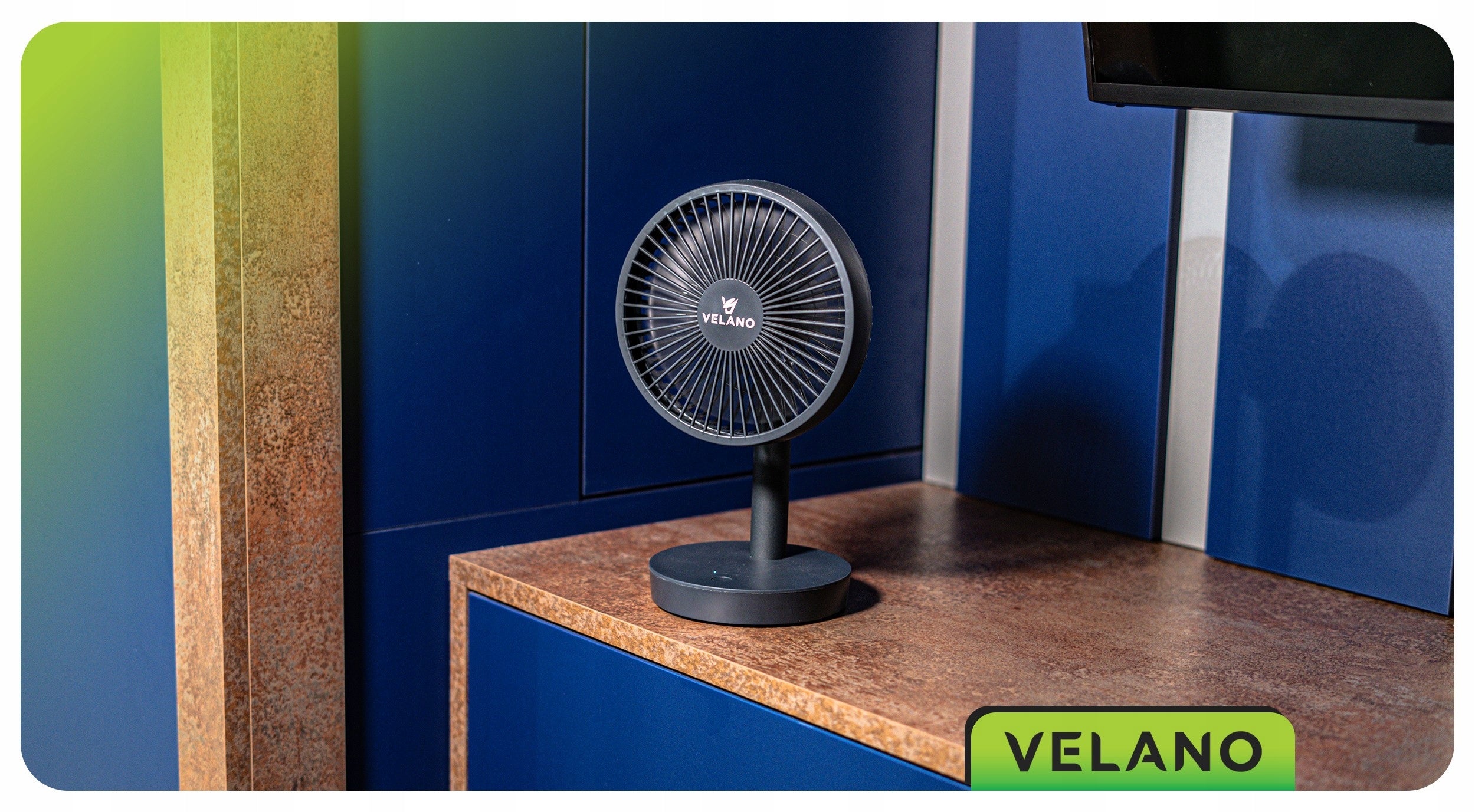 DESK FAN CORDLESS TABLE FAN WIRELESS QUIET USB-C Functions tilt angle adjustment