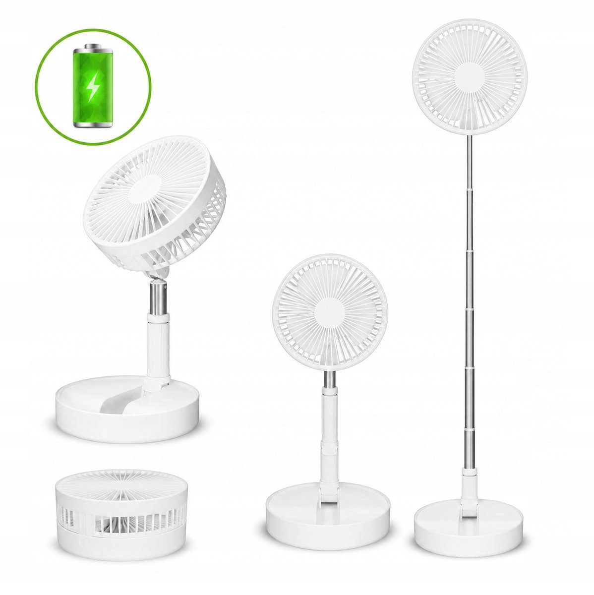 DESK FAN FOR DESK WIRELESS FOLDING ADJUSTABLE