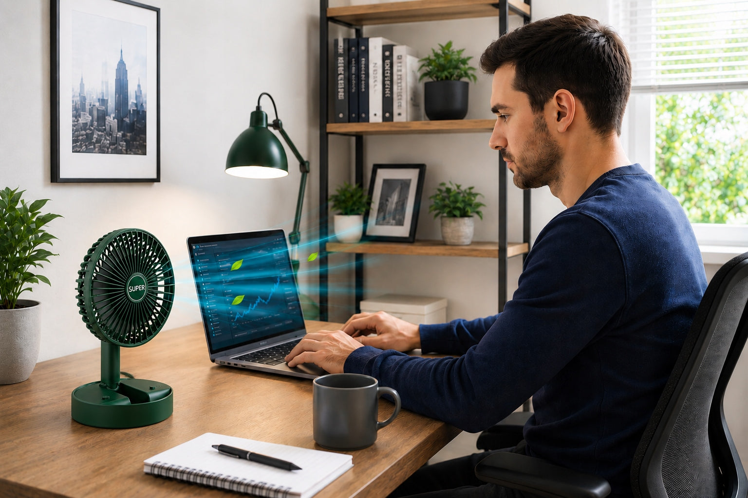 DESK FAN MINI WIRELESS FOLDING ADJUSTMENT Brand no brand