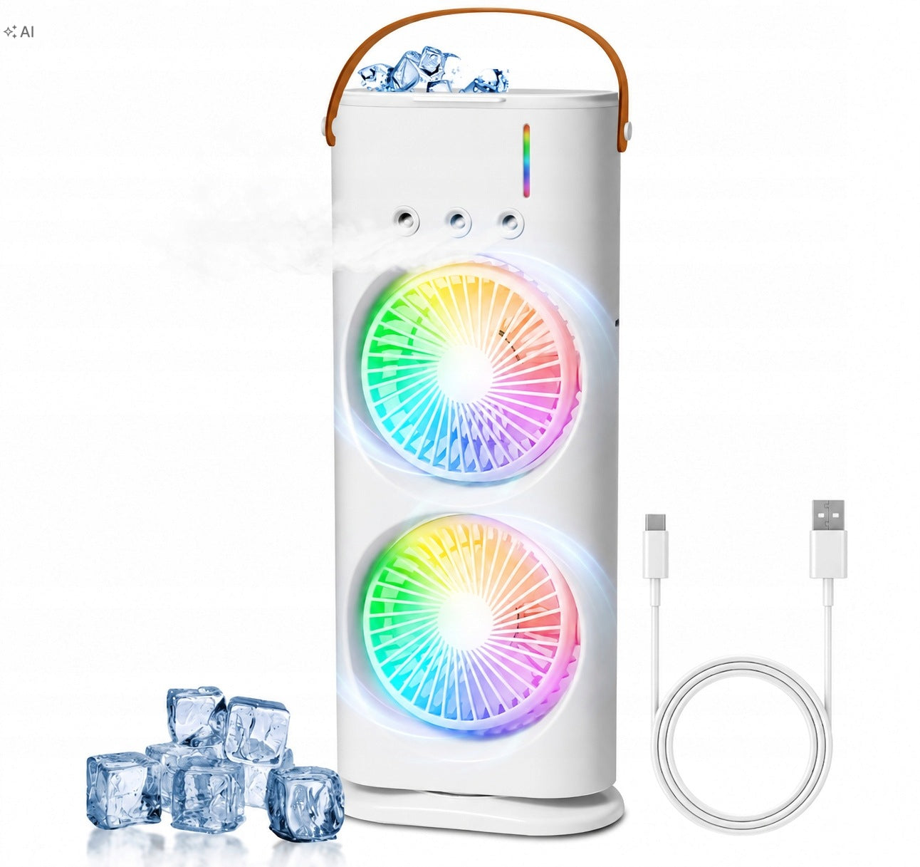 DESK FAN PORTABLE 4IN1 USB WATER AIR CONDITIONER