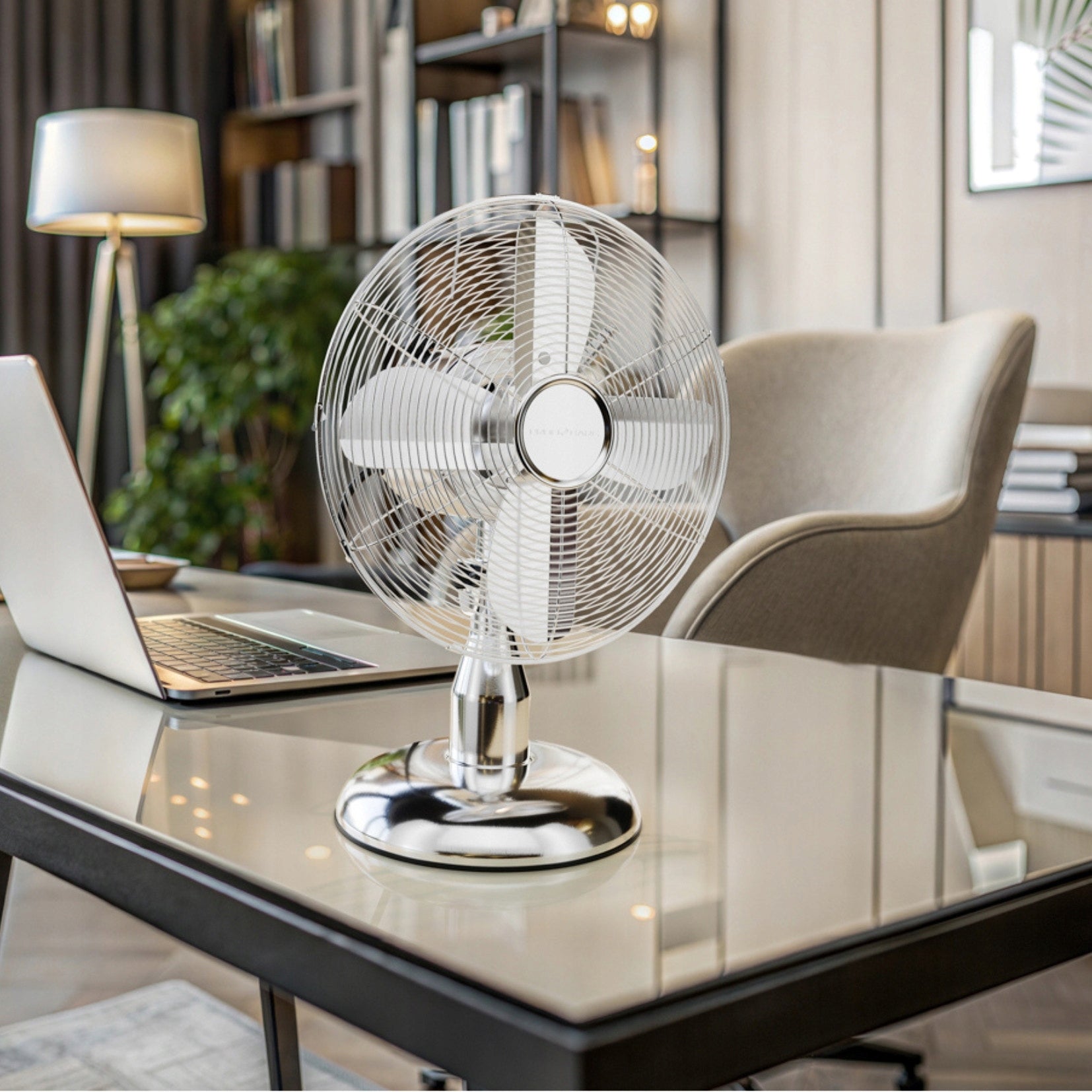 DESK FAN STANDING WINDMILL OFFICE QUIET STRONG ProfiCare PC-VL 25 Fan type table