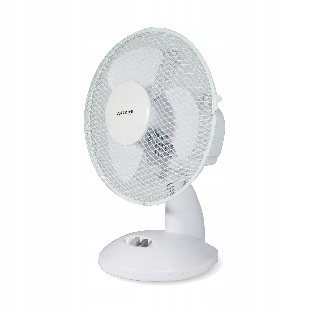 DESK FAN STANDING WINDMILL QUIET STRONG WHITE PROPELLER DIAMETER 23cm Fan type table