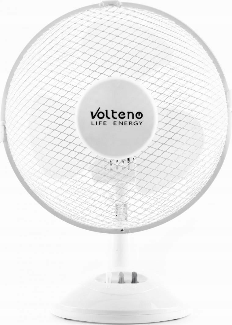 DESK FAN STANDING WINDMILL QUIET STRONG WHITE PROPELLER DIAMETER 23cm Packaging status original