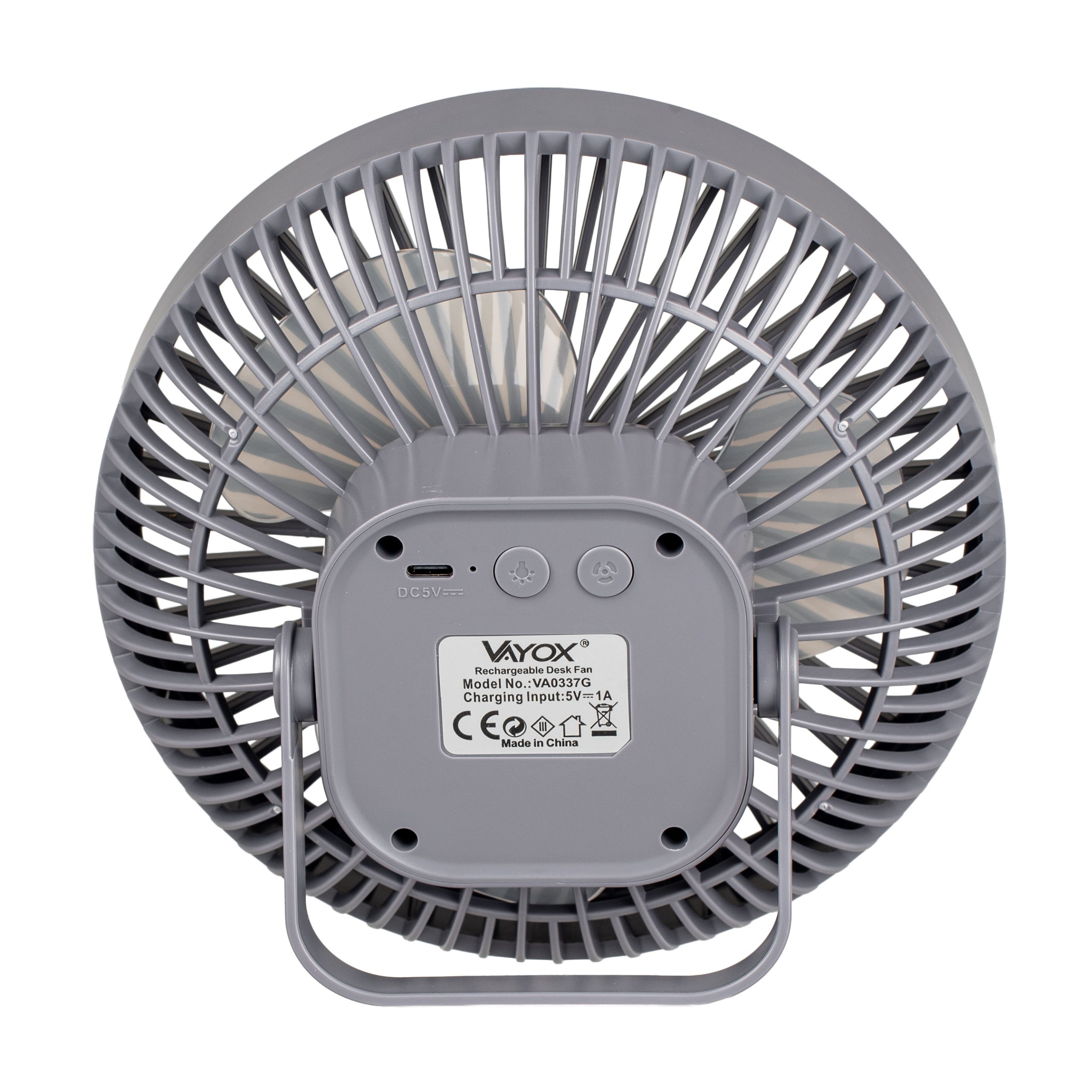 DESK FAN WIRELESS FAN STANDING PORTABLE AKU USB VAYOX Functions tilt angle adjustment