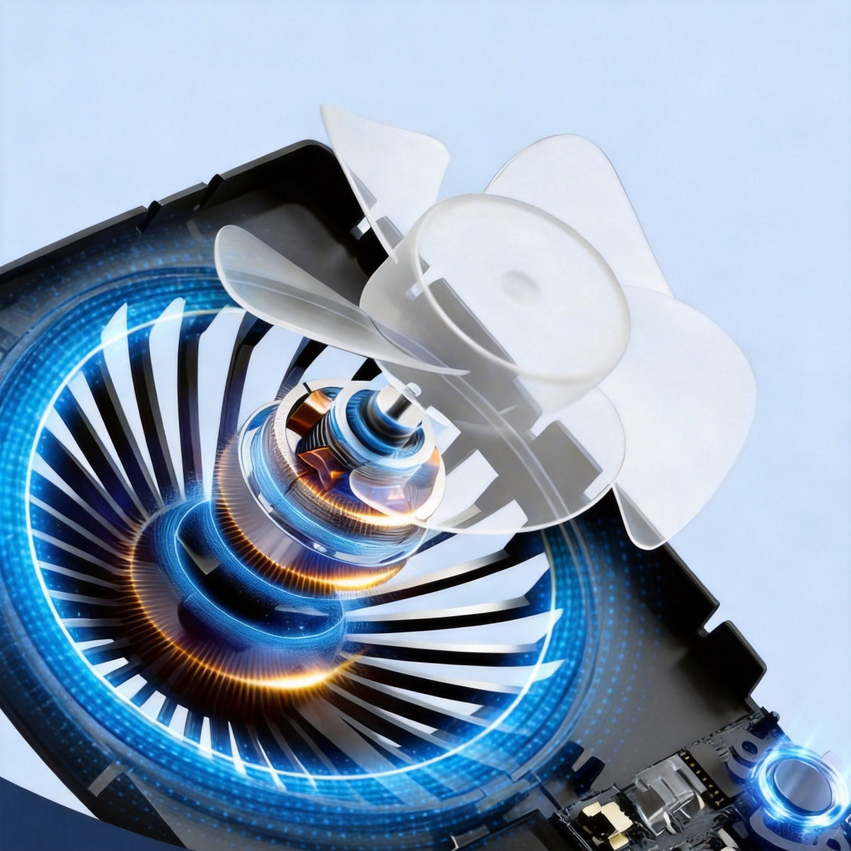 DESK FAN WIRELESS STANDING FAN BATTERY 1200mAh USB NEW Manufacturer code 6942278479666