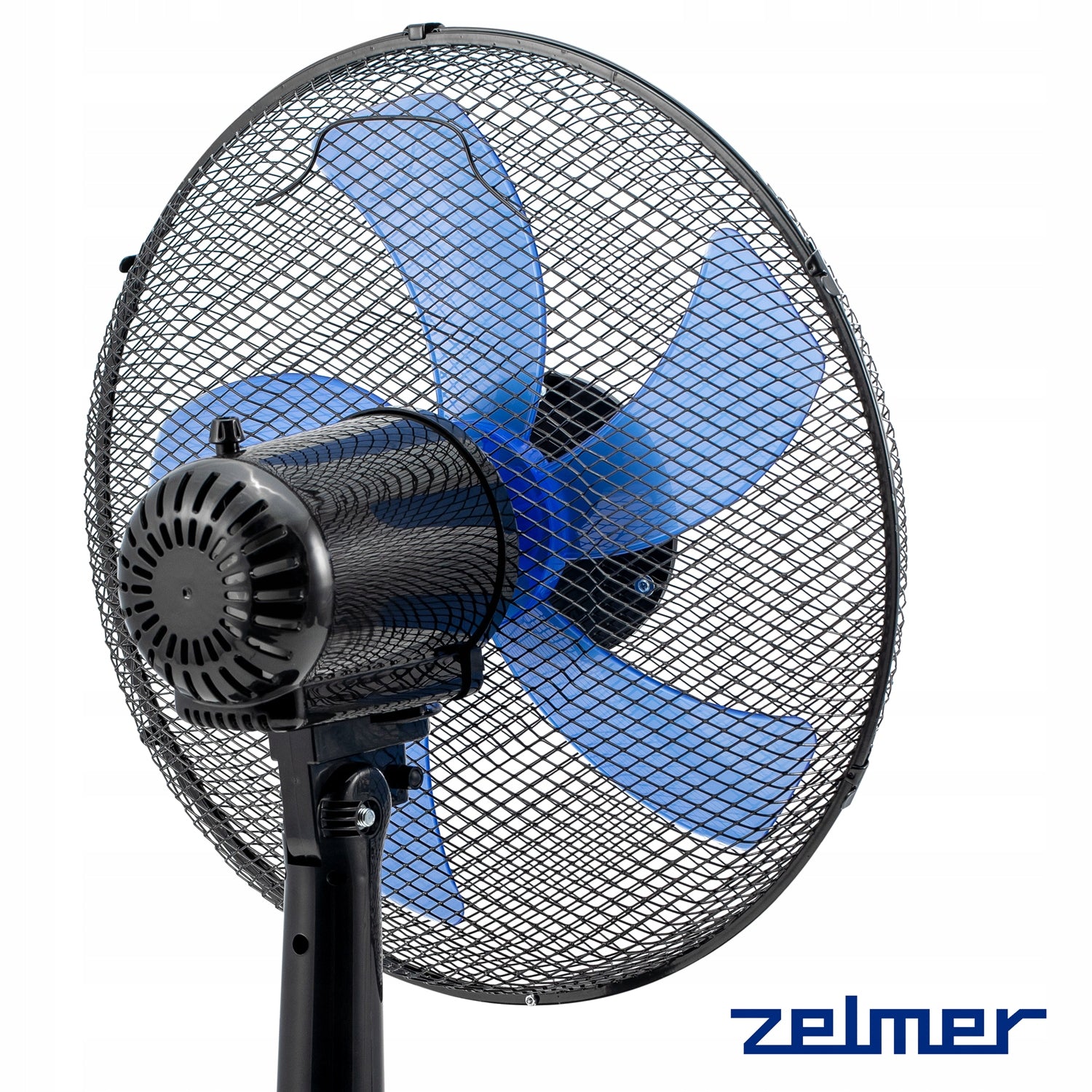 DESK FAN ZELMER FAN STANDING TABLE CIRCULATOR QUIET BLACK Dominant color black