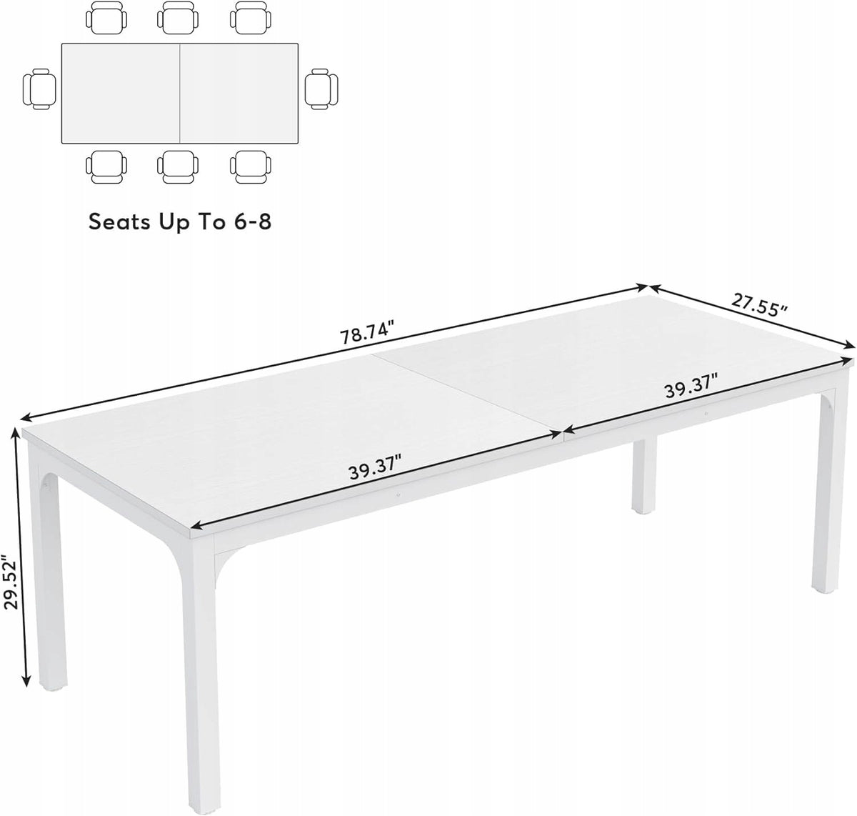 DESK LONG UNDER THE COMPUTER FOR THE OFFICE STAND HOME OFFICE ELEGANT 200CM EAN (GTIN) 0099824577416