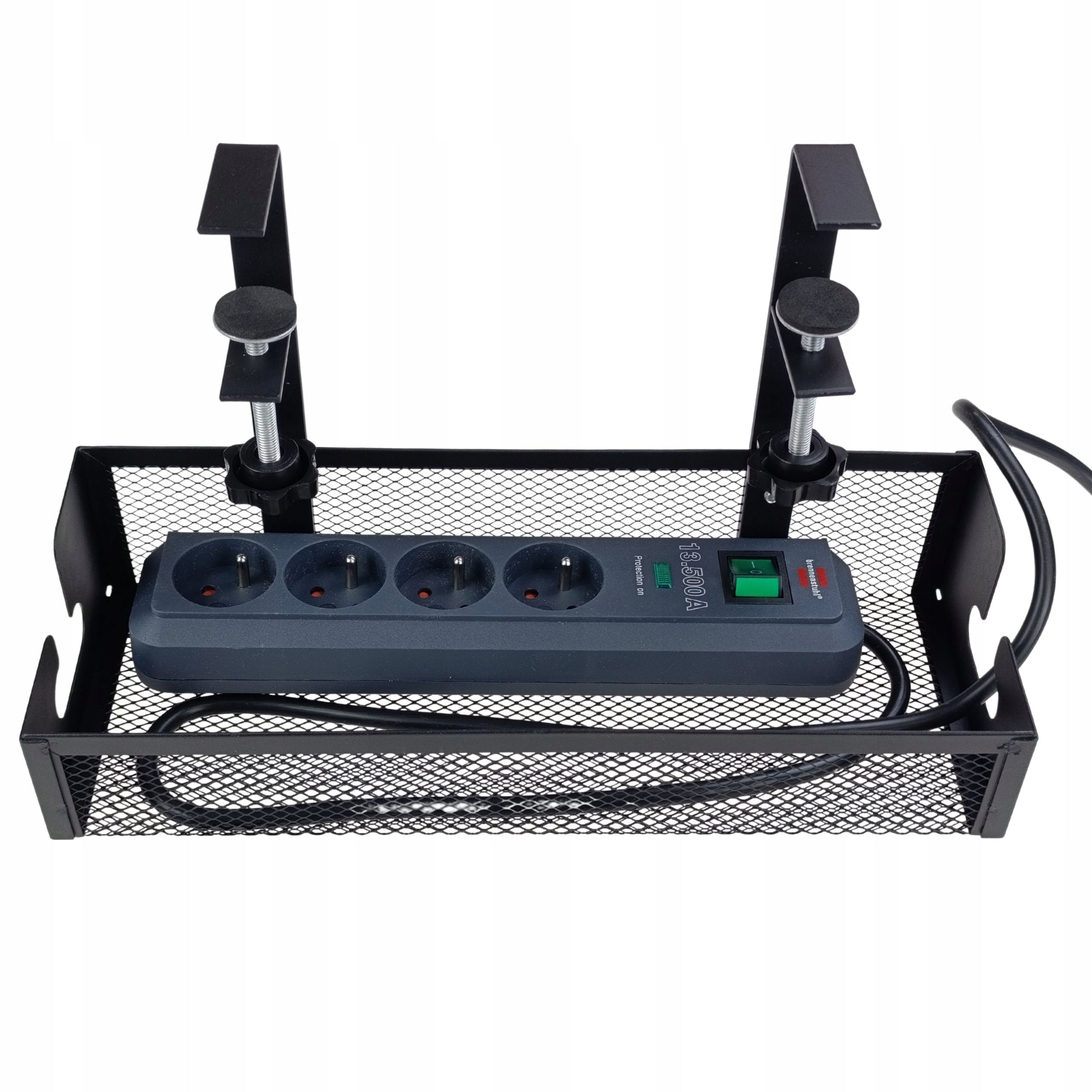 DESK ORGANIZER FOR CABLES SHELF UNDER THE COUNTERTOP GRILLE CABLE HOLDER EAN (GTIN) 5903068137686